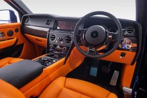 Rolls Royce Cullinan Blue interior dash