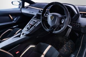 Lamborghini aventador svj – bronze hire interior