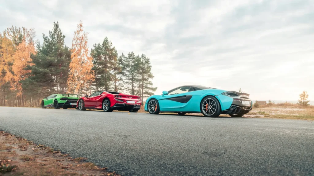 Supercar hire for milestone birthdays.
